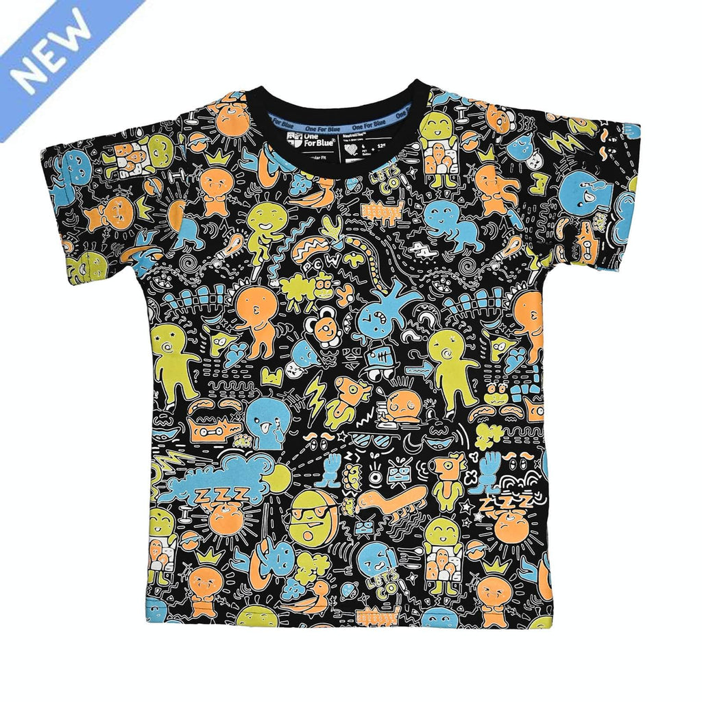 Scribble Dribble Tee - Oneforblue