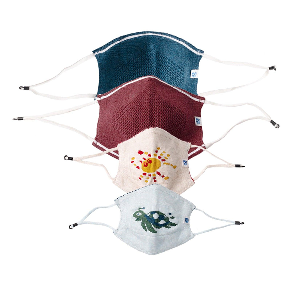 Ultra Breathable Antimicrobial Masks Family Pack  (Adults 2 + Kids 2) - Oneforblue