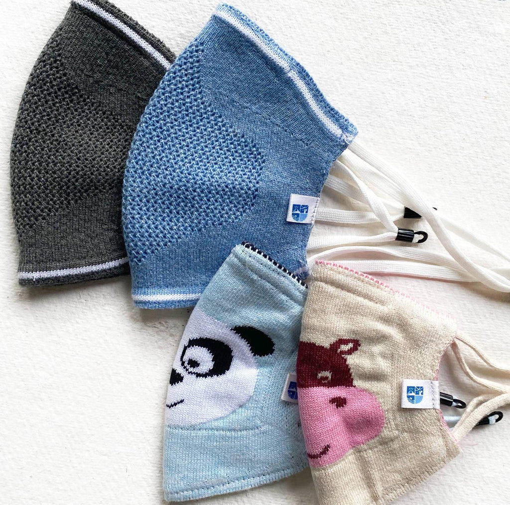 Ultra Breathable Antimicrobial Masks Family Pack  (Adults 2 + Kids 2) - Oneforblue
