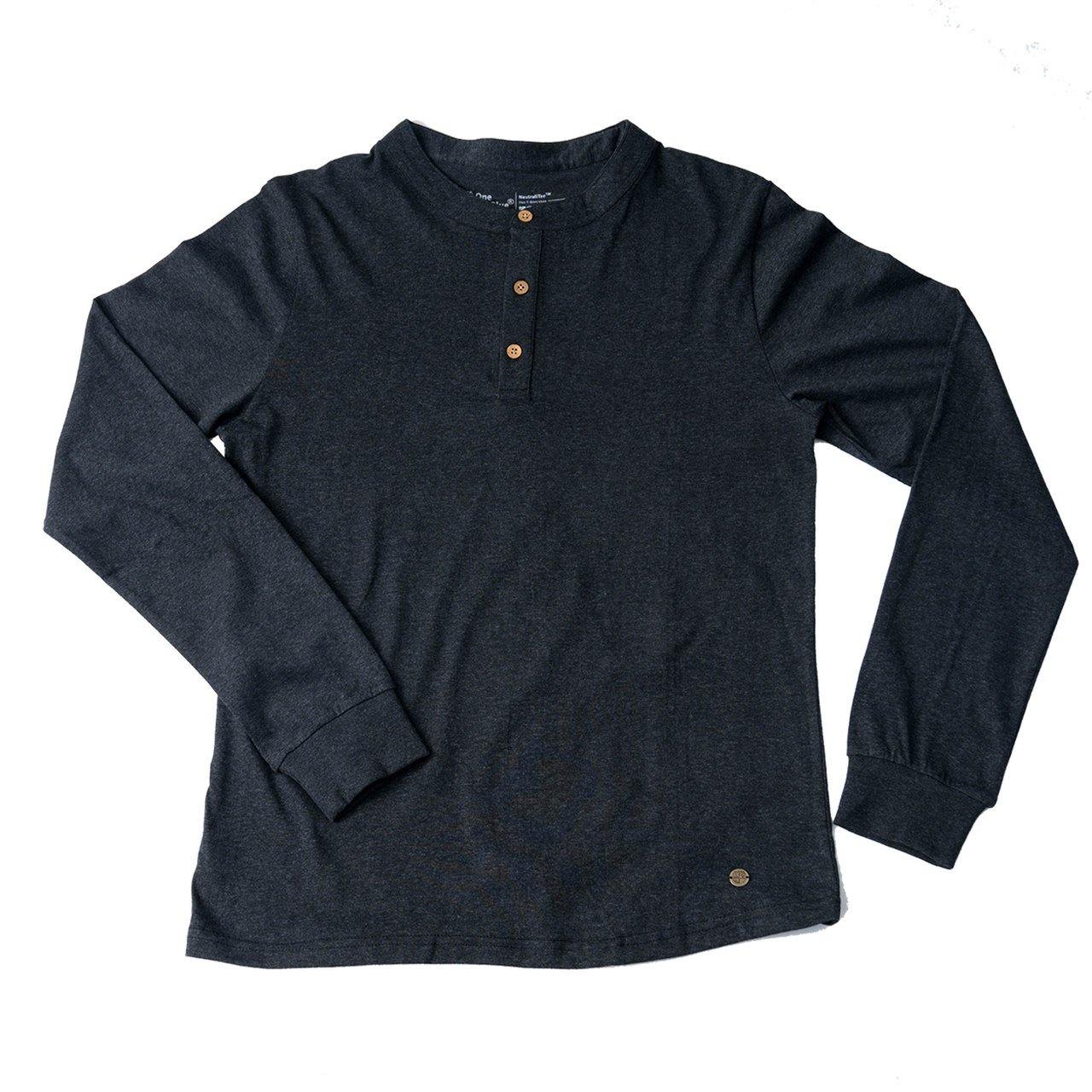 Charcoal Henley (Slim Fit) - Oneforblue