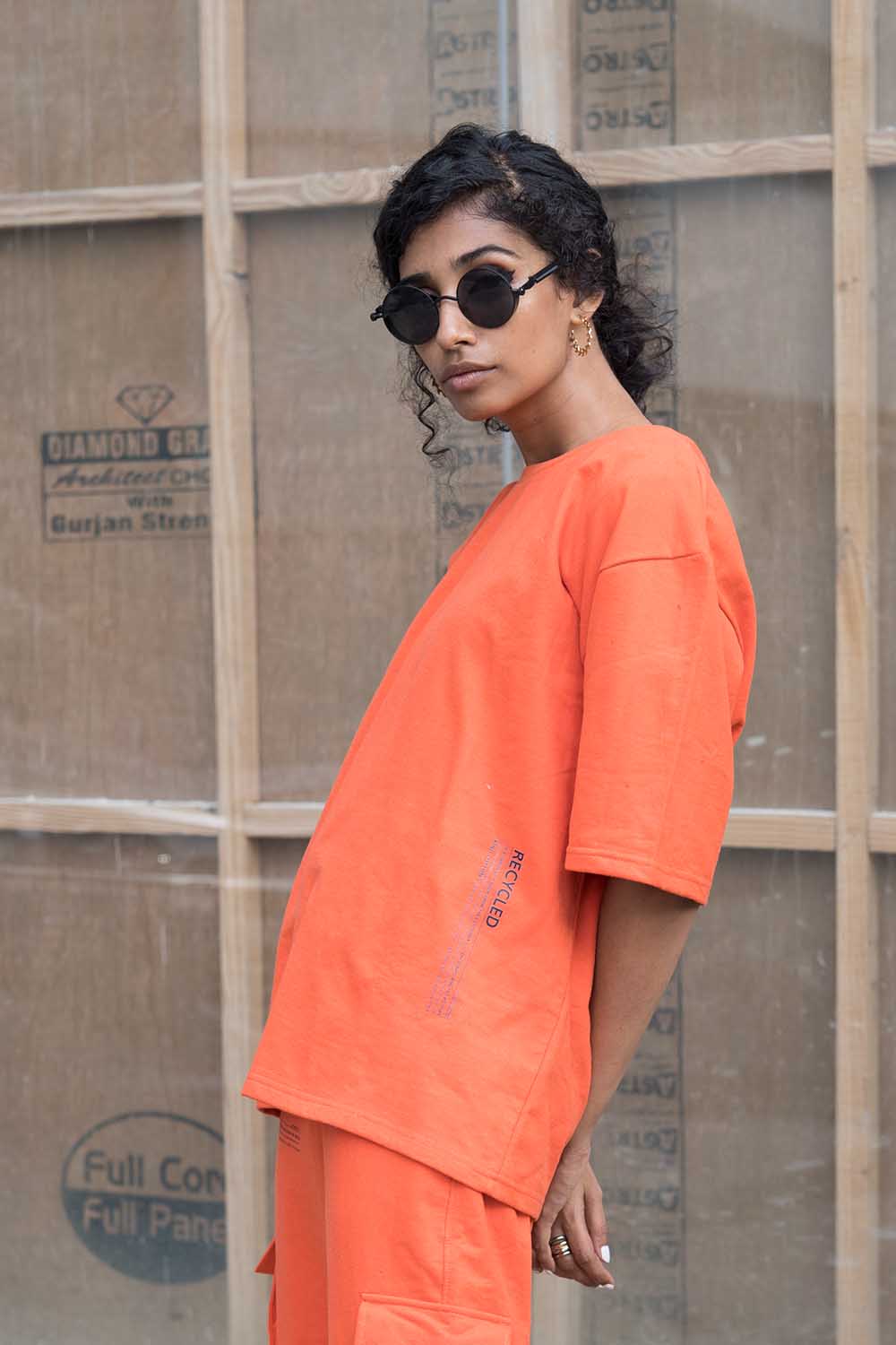 Tangerine Crop Top - Jog Co-Ord