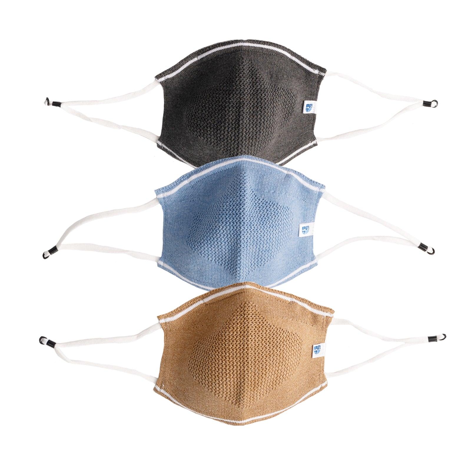 Ultra Breathable Antimicrobial Masks for Adults (Pack of 3) - Oneforblue