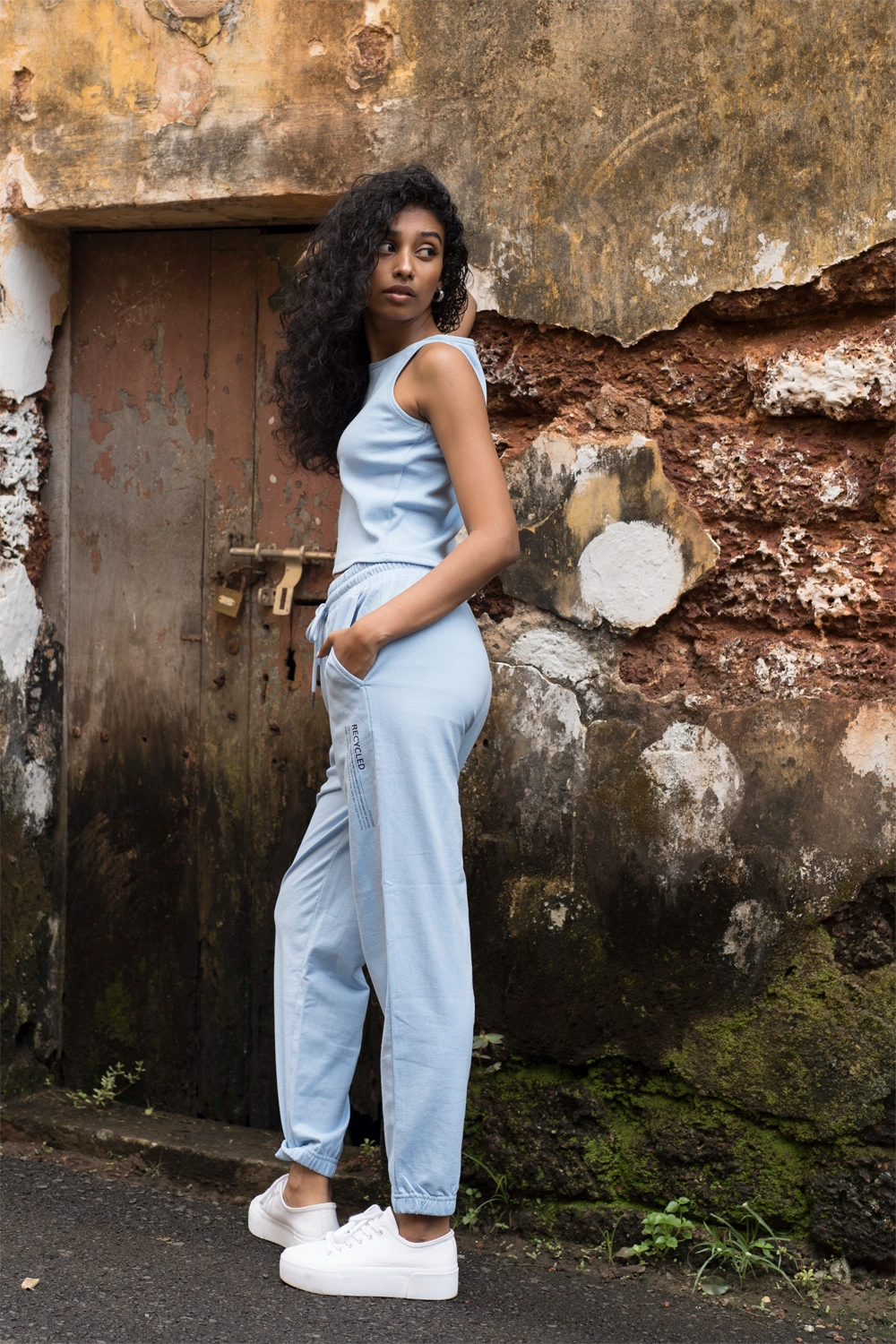 Tranquil Sky BlueTank Top - Jog Co-Ord