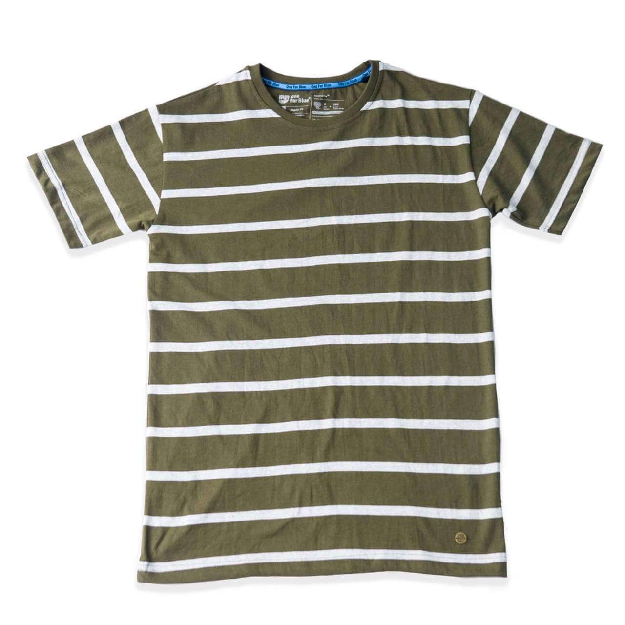 The Stripe Edit – Olive (Slim Fit) - Oneforblue