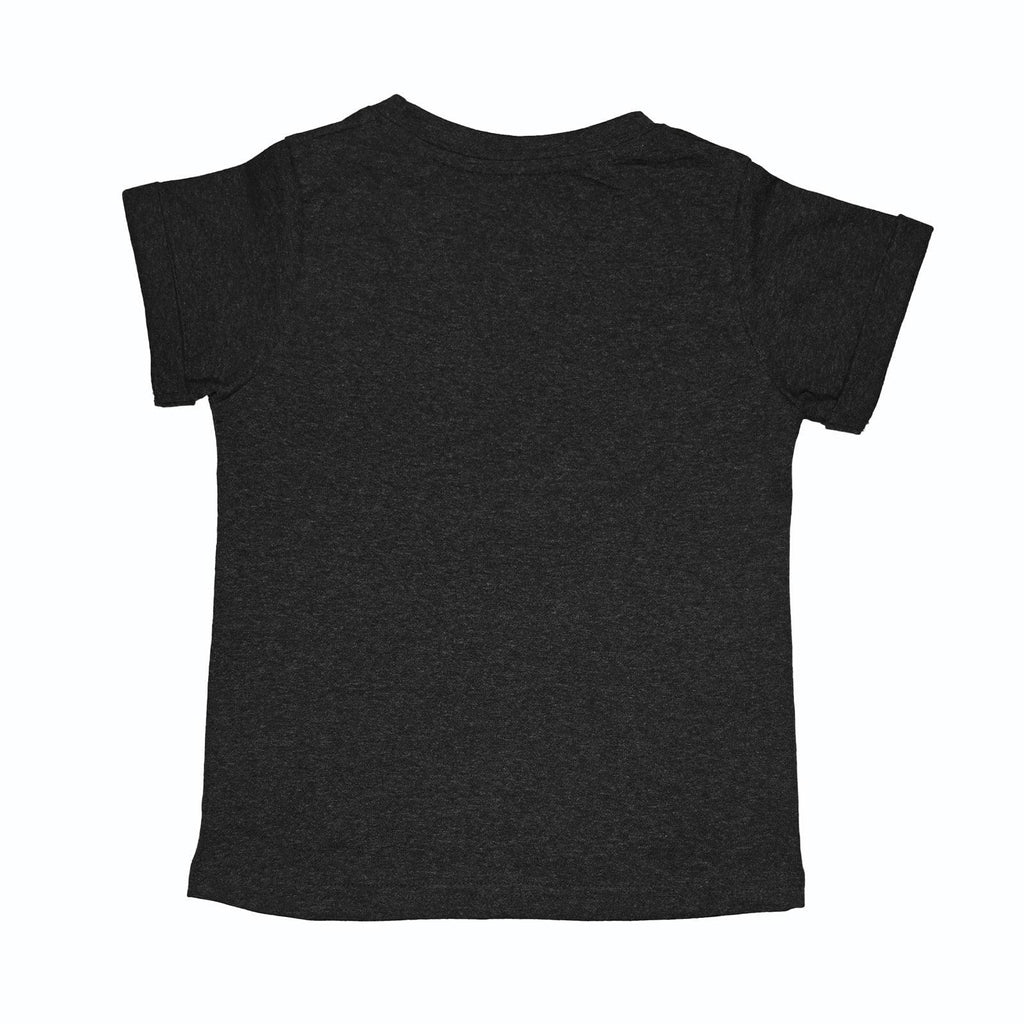 Scribble Dribble Kangaroo Pocket Tee- Charcoal Black - Oneforblue
