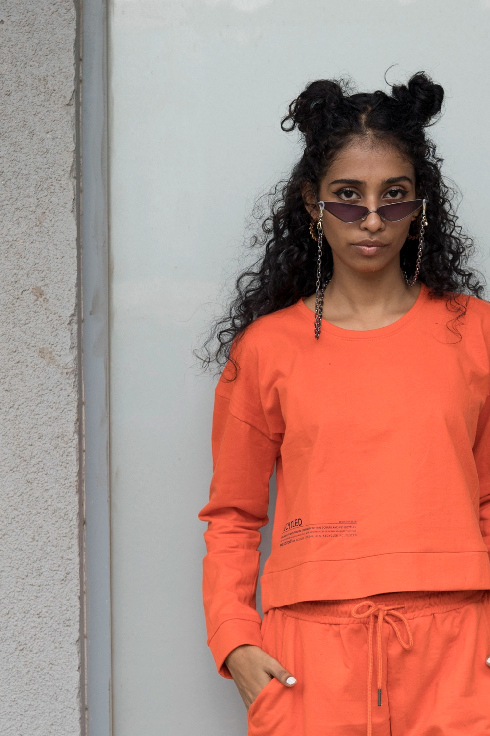 Tangerine crop top