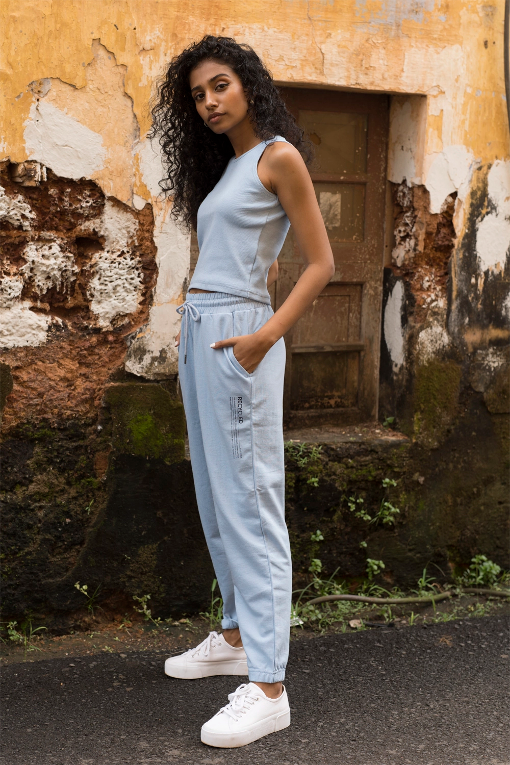 Tranquil Sky BlueTank Top - Jog Co-Ord