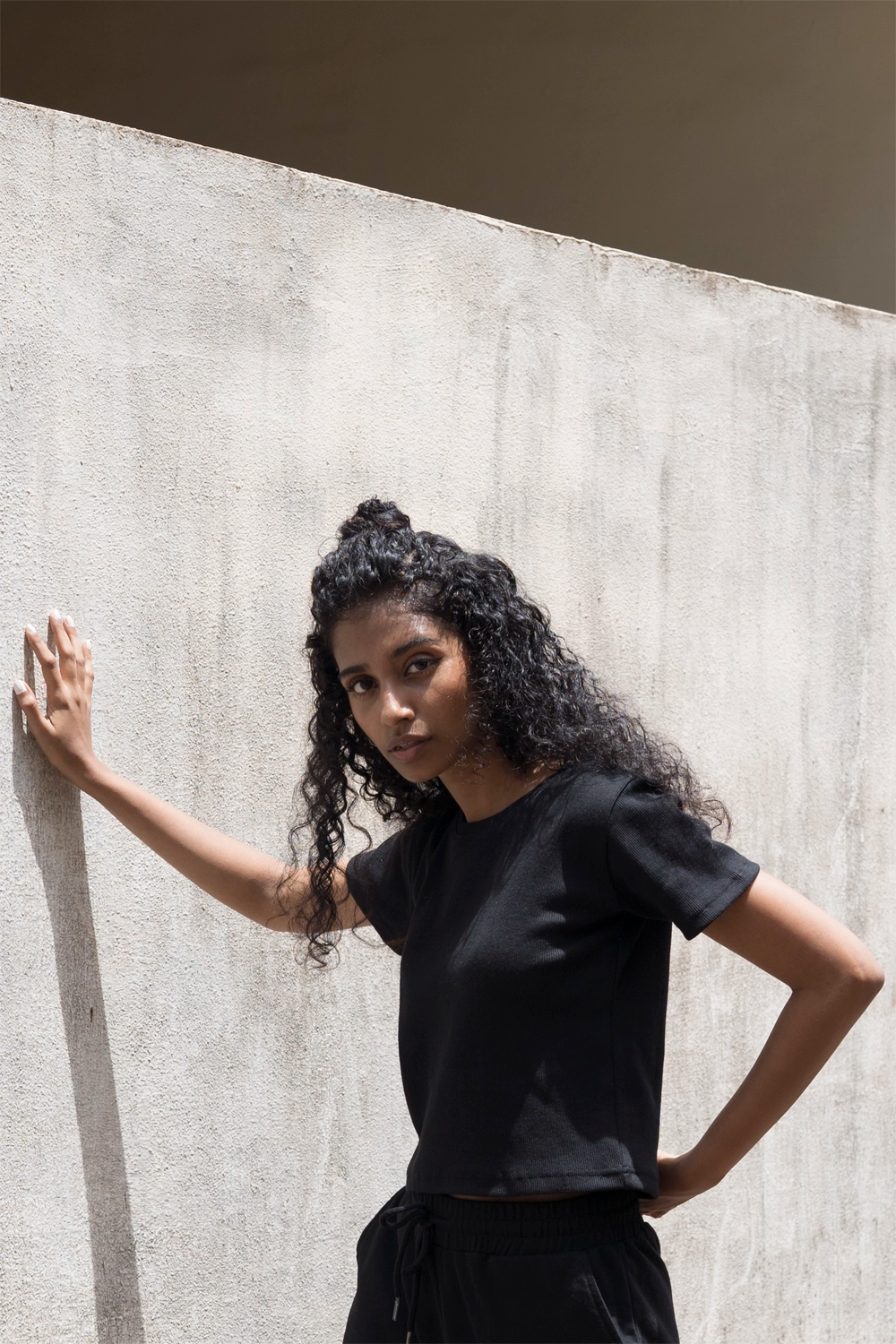 Midnight black all season rib top