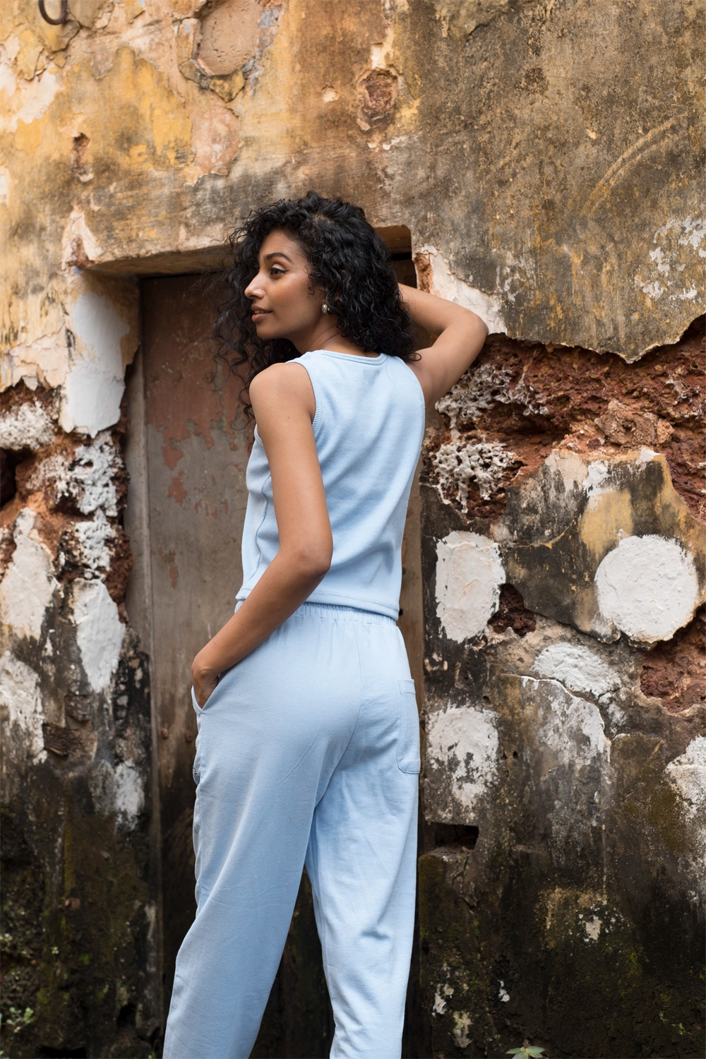 Tranquil Sky BlueTank Top - Jog Co-Ord