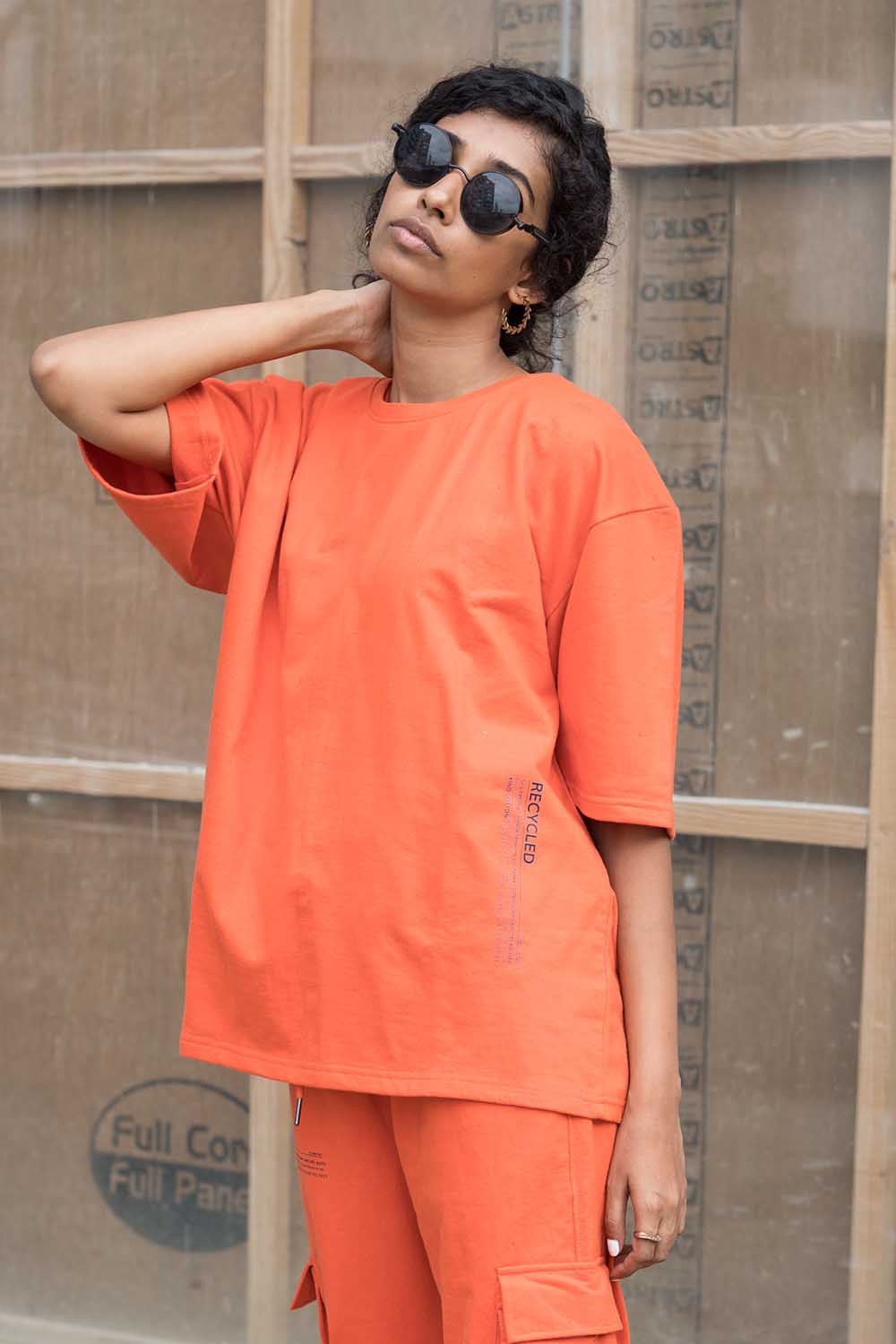 Tangerine Crop Top - Jog Co-Ord