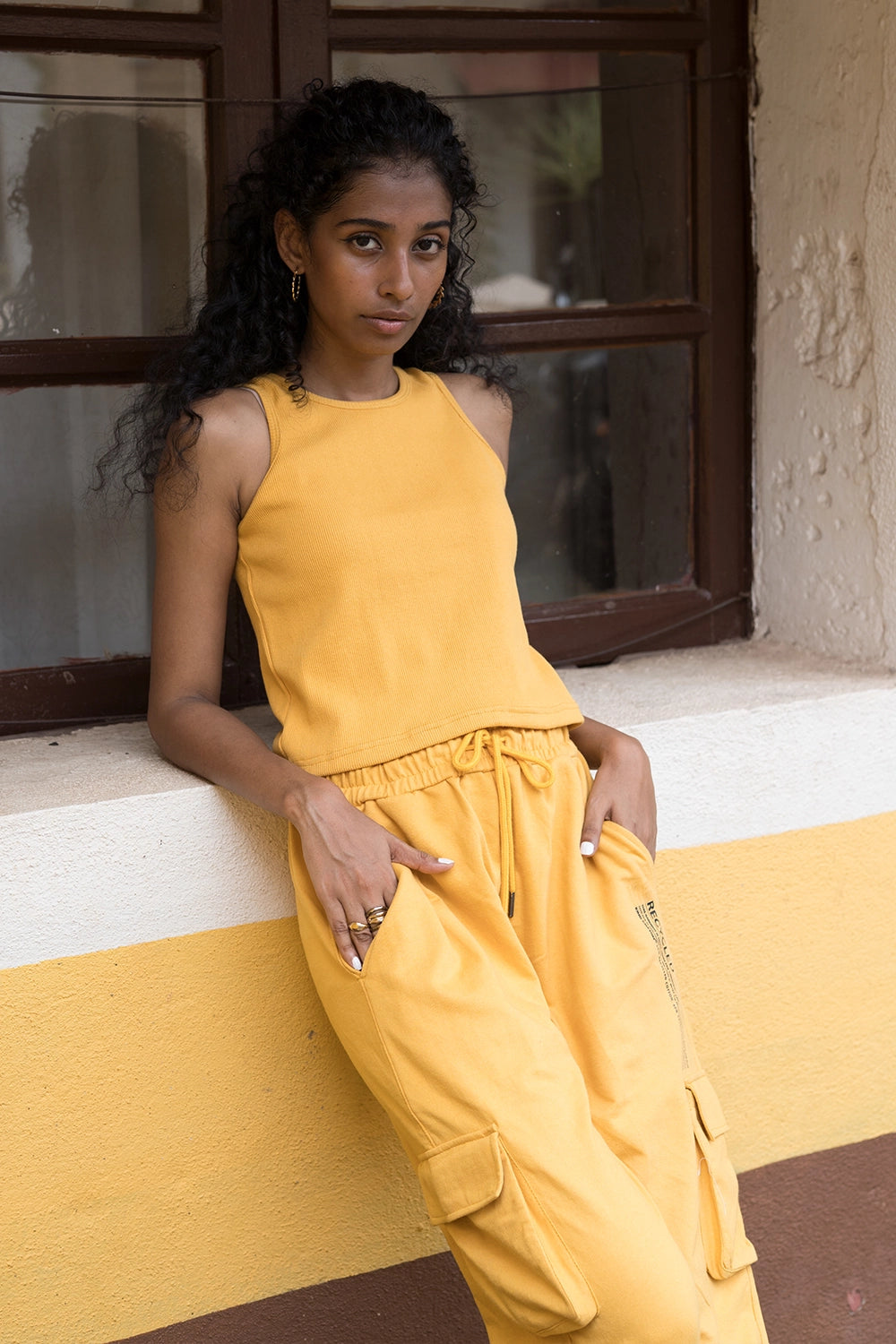 Amber rib tank top