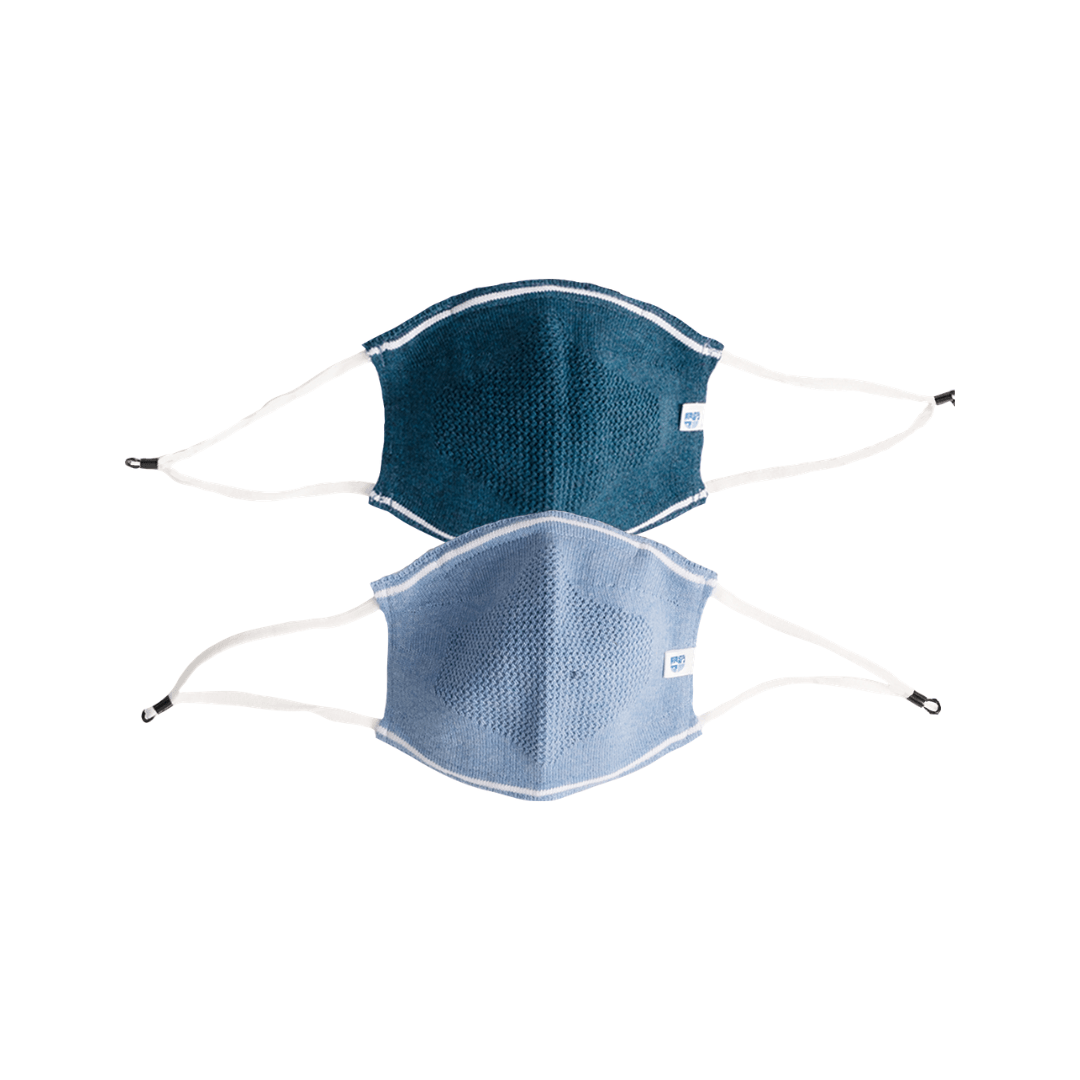 Ultra Breathable Antimicrobial Masks for Adults (Pack of 2) - Oneforblue