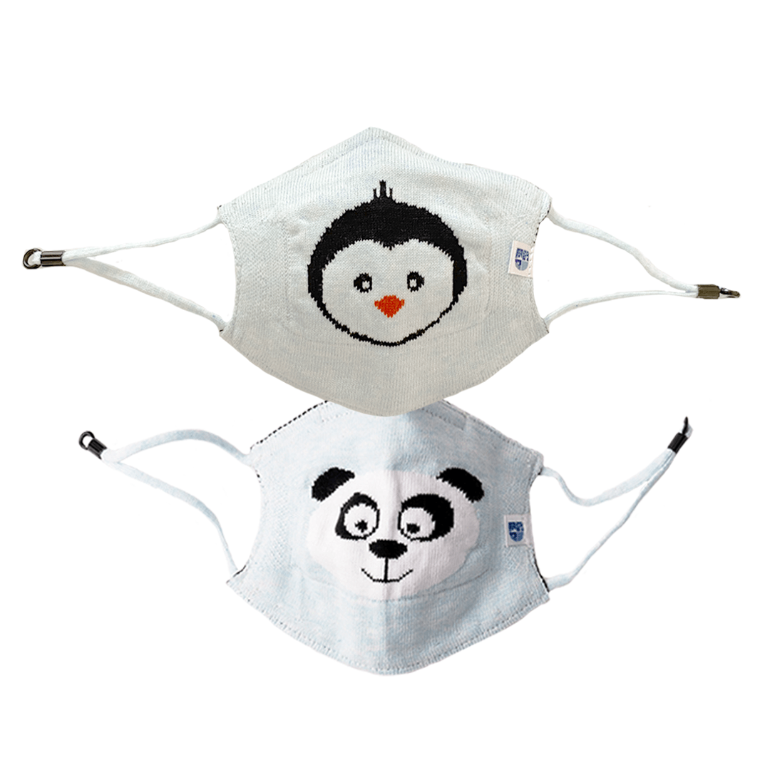 Ultra Breathable Antimicrobial Masks for Kids (Pack of 2) - Oneforblue