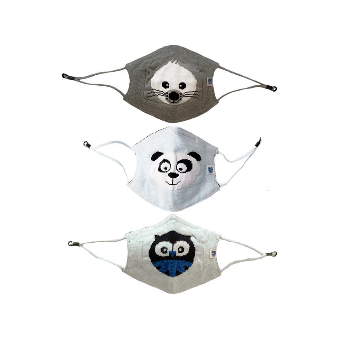 Ultra Breathable Antimicrobial Masks for Kids (Pack of 3) - Oneforblue