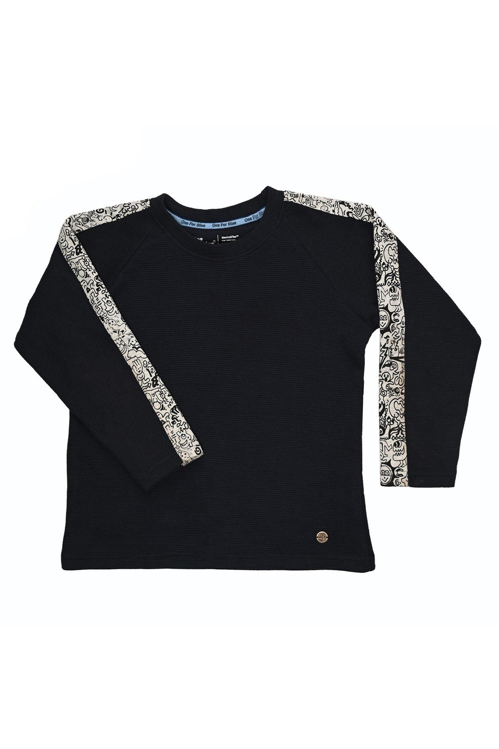 Scribble Dribble Sweatshirt- Navy Blue